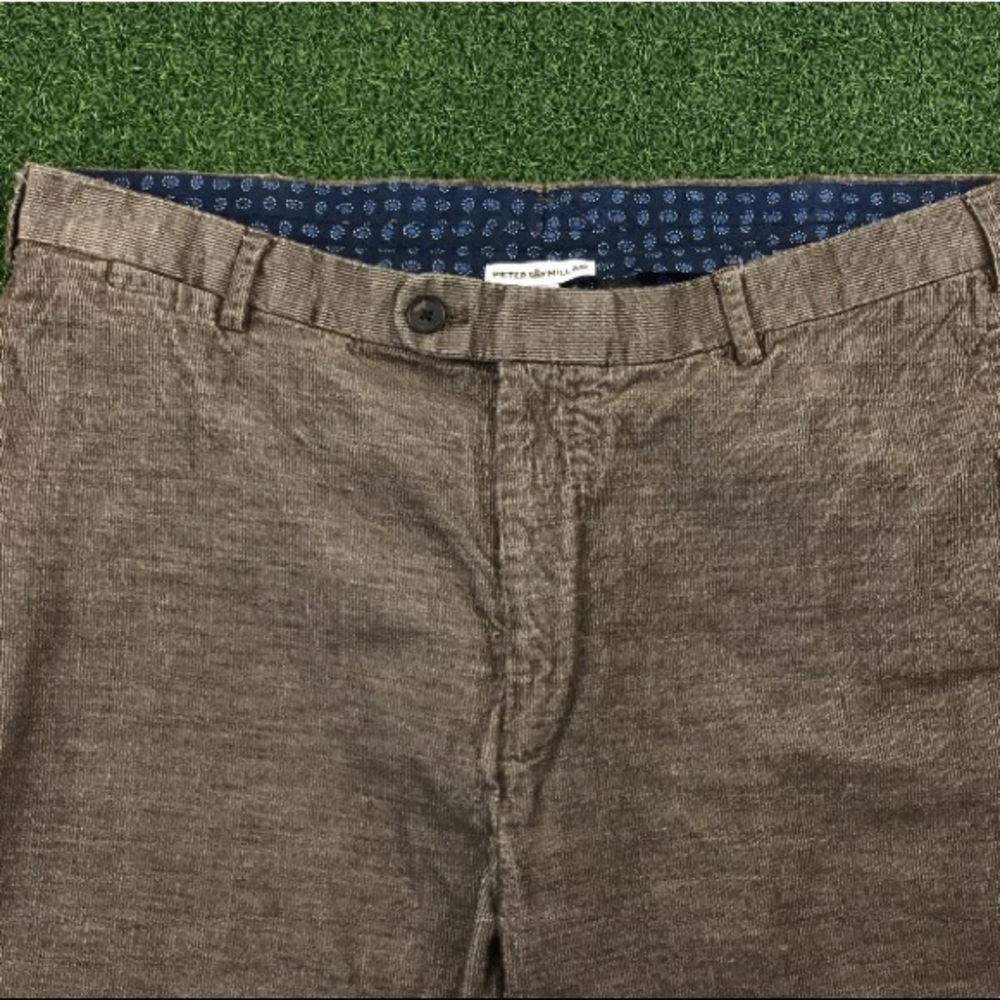 Peter Millar Mens Brown Corduroy Slim Straight - Picture 3 of 8